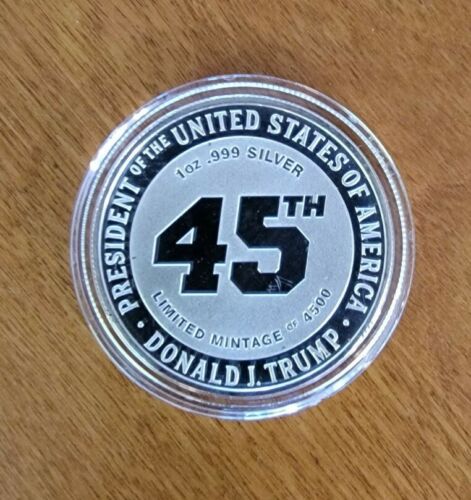 Save America March Jan 6th Trump Limited Edition 1 Troy Oz Silver Round 999 Fine