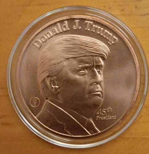 Tube of 10 Donald Trump White House Pure .999 Copper 1 AVDP Ounce Rounds BU