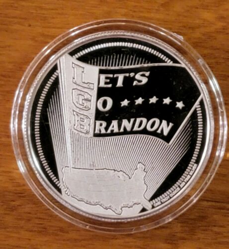 Let's Go Brandon - No Mask Required New Series 1 Troy Oz Silver Round .999 Fine