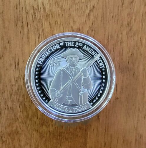 Trump 2nd Amendment Protector 1oz .999 Fine Silver Round Limited Mintage 4500