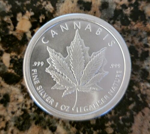 Royal Highness Cannabis - Silver Shield - BU .999 Fine Silver Round w/ Protective Capsule