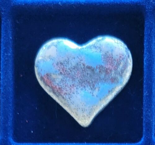 Valentines Day Heart Twice Baked One-Off #2 .999 1oz Silver Baked Enamel Art Bar