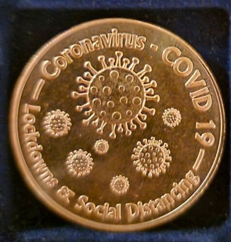 Lockdowns & Social Distancing 1AVDP Oz .999 Copper Round BU w/Protective Capsule