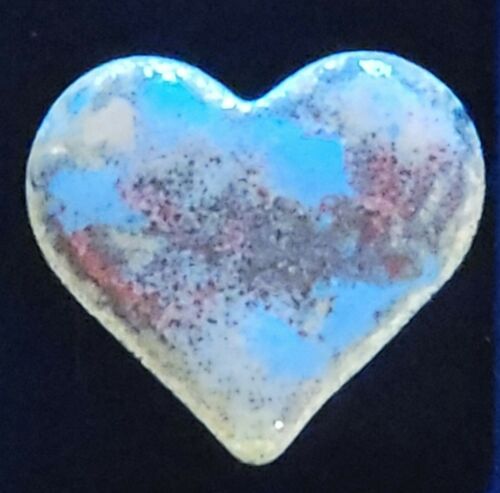 Valentines Day Heart Twice Baked One-Off #2 .999 1oz Silver Baked Enamel Art Bar