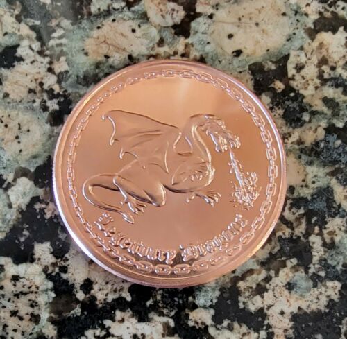 Classic Dragon .999 Pure Copper Round 1 AVDP ounce BU Collectible