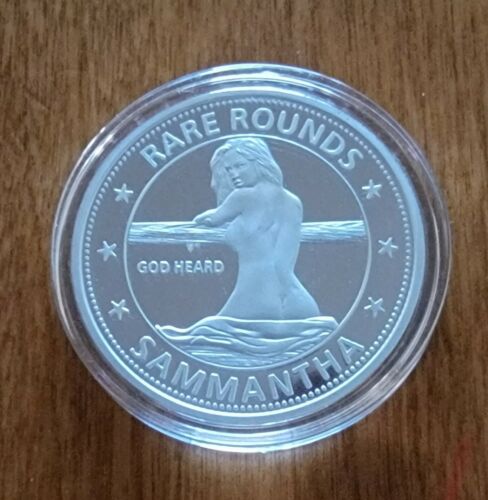 Rare Rounds - Sammantha - God Heard - Sexy Woman 1oz .999 Fine Silver Round 100 Minted