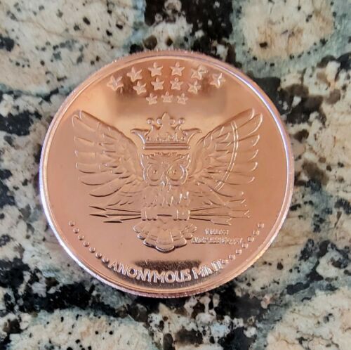 MEMENTO MORI SKULL .999 Pure Copper Round 1 AVDP ounce BU Collectible